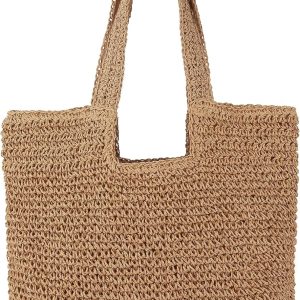 Straw Beach Tote Bag