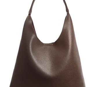 Slouchy Vegan Leather Hobo Bag